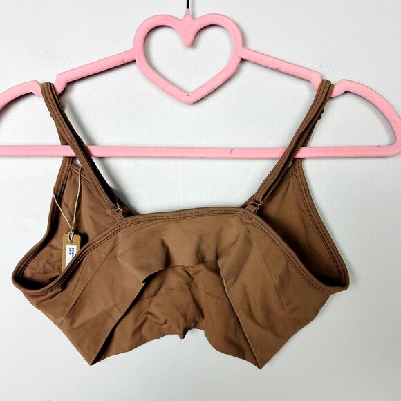 Skims NWT Soft Smoothing Seamless Bralette Bra Sienna Size Medium - Picture 4 of 6